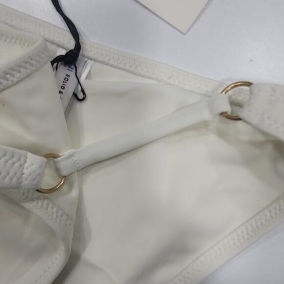 Solid & Striped The Tilda Bottom Cream Size Large - Picture 3 of 7